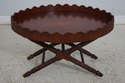 67028: Caribbean Style Carved Mahogany Tray Top Se