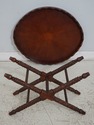 67028: Caribbean Style Carved Mahogany Tray Top Se