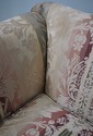 62493EC: CENTURY Damask Upholstered Camelback Sofa