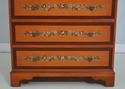 F62546EC: Floral Paint Decorated 2 Over 4 Drawer H