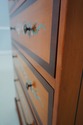 F62546EC: Floral Paint Decorated 2 Over 4 Drawer H