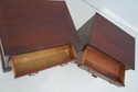 L59923EC: Pair BAKER Chippendale Style Mahogany Ni