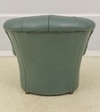 F58281: Green Leather Tufted Back Writer's Chair
