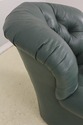F58281: Green Leather Tufted Back Writer's Chair