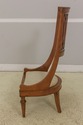 F58359EC: Pair Italian Walnut Unusual Tall Back Ch