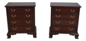 66879: Pair HENKEL HARRIS Mahogany Nightstands