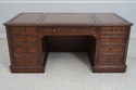 64611: SLIGH ELLIS Leather Top Executive Desk