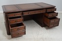 64611: SLIGH ELLIS Leather Top Executive Desk