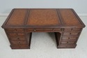 64611: SLIGH ELLIS Leather Top Executive Desk