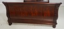 66365: Carved Flame Mahogany Queen Sleigh Bed