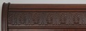 66365: Carved Flame Mahogany Queen Sleigh Bed