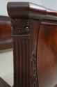 66365: Carved Flame Mahogany Queen Sleigh Bed