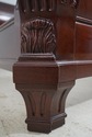 66365: Carved Flame Mahogany Queen Sleigh Bed