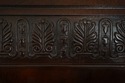 66365: Carved Flame Mahogany Queen Sleigh Bed