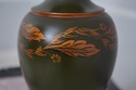 F29325C: Pair CAPITOL Wood Paint Decorated Urn Lam