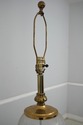 F29351EC: STIFFEL Brass & Crackle Glass Table Lamp