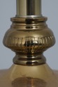 F29351EC: STIFFEL Brass & Crackle Glass Table Lamp