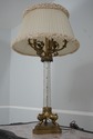 LF29491: &nbsp;WARREN KESSLER Crystal & Brass Column L