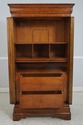 66876: NATIONAL MT. AIRY Burl Wood Armoire TV Cabi