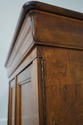 66876: NATIONAL MT. AIRY Burl Wood Armoire TV Cabi