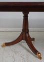 L66493: MAITLAND SMITH Crotch Mahogany Dining Tabl