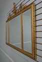 66594: LABARGE Style 3 Section Gold Frame Mirror