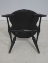  L71409: Set Of Six Black Bow Back Windsor Dining 