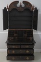 L71199: HARDEN Black Painted Chinoiserie Secretary