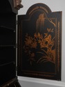L71199: HARDEN Black Painted Chinoiserie Secretary