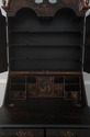 L71199: HARDEN Black Painted Chinoiserie Secretary