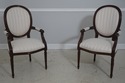 L71540: Set Of 8 STICKLEY Oval Back Louis XV Mahog