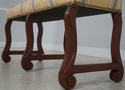  71569: English Regency Six-Leg Mahogany Upholster