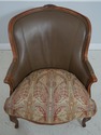 71567: French Louis XV Style Leather And Mahogany 
