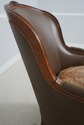 71567: French Louis XV Style Leather And Mahogany 