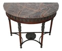 62773EC: THEODORE ALEXANDER Marble Top Regency Con