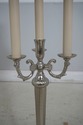 LF62853EC: Pair Silver Plated Tall Torchiere Style