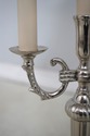LF62853EC: Pair Silver Plated Tall Torchiere Style