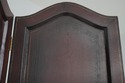 F66750: Tooled Leather Wrapped 3 Panel Folding Scr