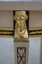 L66760: Versace Style Greek Key Faux Marble Empire