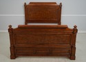 66895: ETHAN ALLEN Cherry & Burl Wood Queen Size B