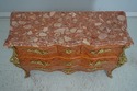 66909: French Louis XV Marble Top Commode Dresser