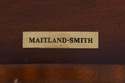 66768: MAITLAND SMITH Leather Top Mahogany Kidney 