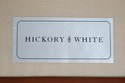  71543: Pair Of HICKORY White Leather And Fabric C