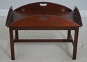  71531: Vintage Mahogany Butler&rsquo;s Tray Coffee Co