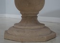 71579: Round Inlaid Marble Top Pedestal Base Dinin