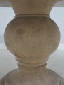 71579: Round Inlaid Marble Top Pedestal Base Dinin