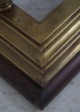  F71599: Antique English Brass Fireplace Fender On