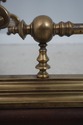  F71599: Antique English Brass Fireplace Fender On