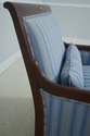 71534: BAKER French Empire Style Blue Upholstered 