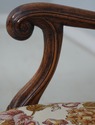 L69356: Set of 6 Walnut Italian Baroque Dining Cha